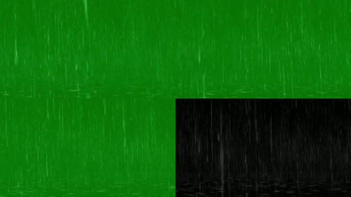 4k高清视频延时拍摄绿幕特效—下雨