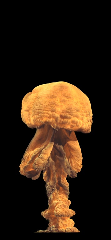 蘑菇云爆炸慢动作