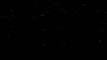 蓝色粒子飞舞