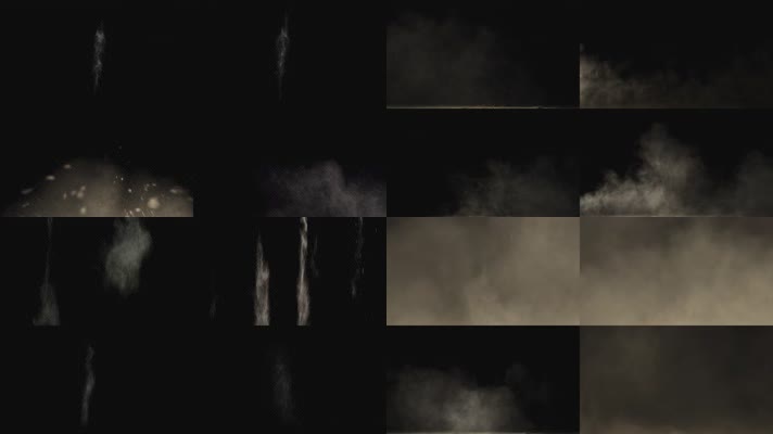 灰尘尘埃泥土黄沙16组【带通道】