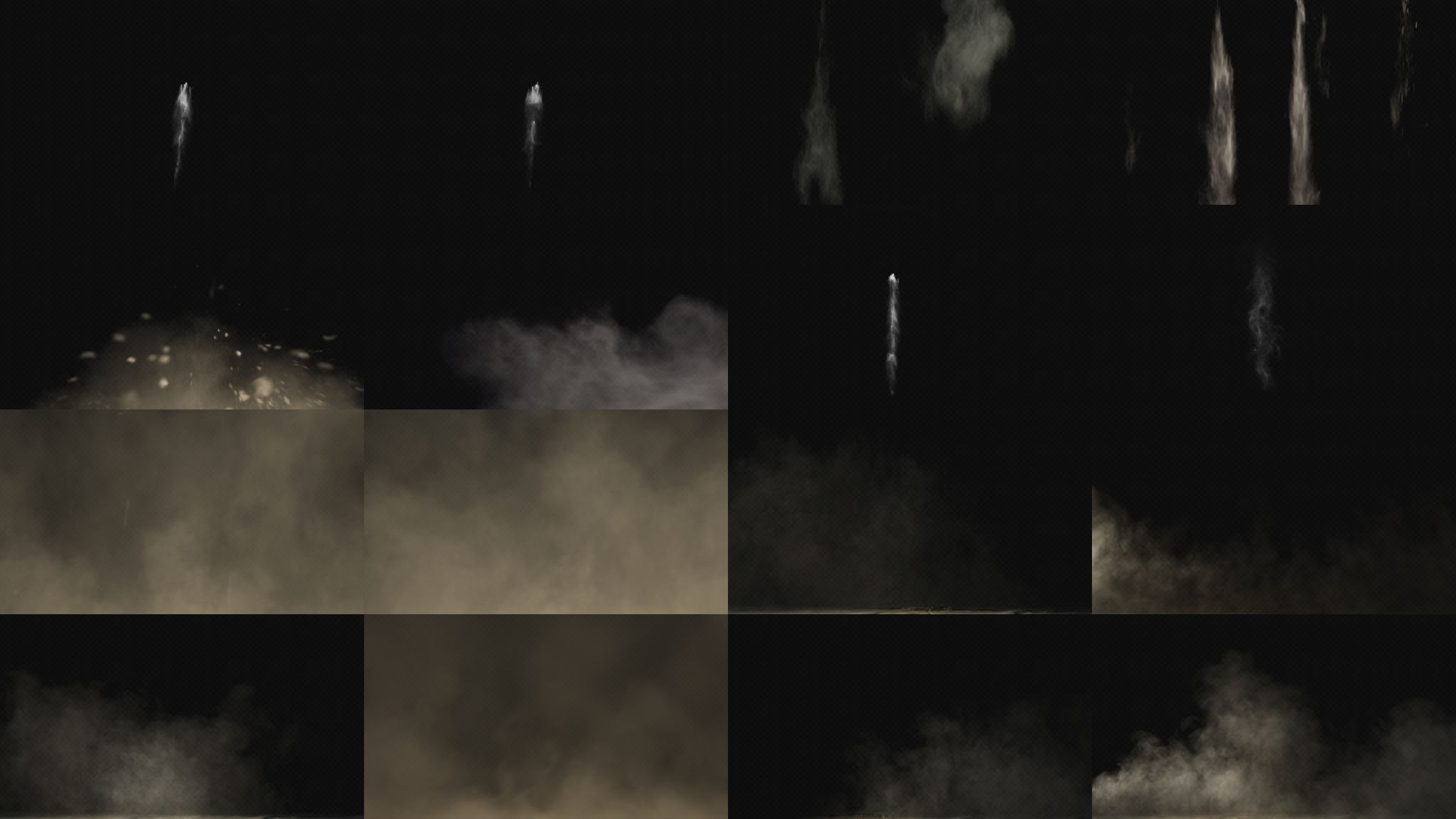 灰尘尘埃泥土黄沙16组【带通道】