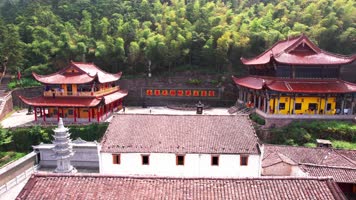 九华山慧居寺航拍合集