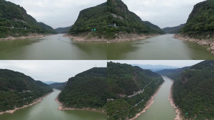 【合集】重庆北碚温塘峡自然景观航拍