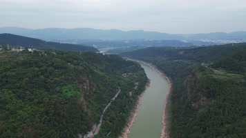 【合集】重庆北碚温塘峡自然景观航拍