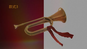 5款带通道循环军号集结号视频素材