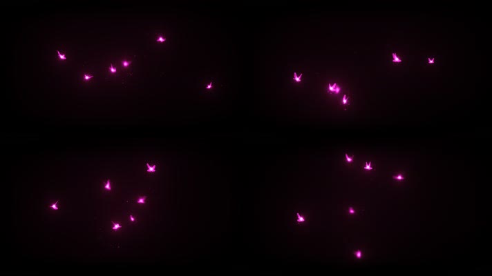 紫色发光的蝴蝶-8