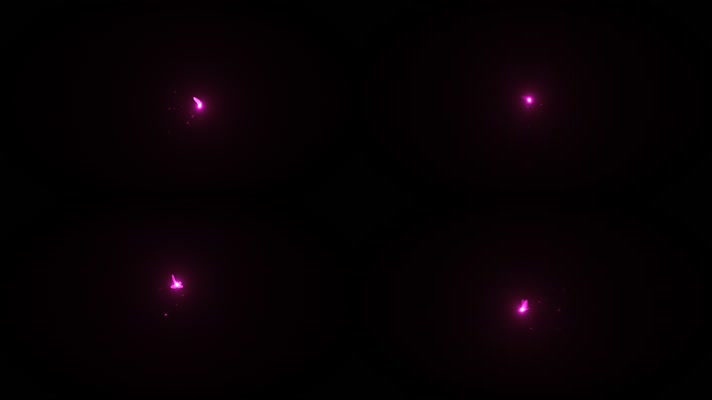 紫色发光的蝴蝶-5