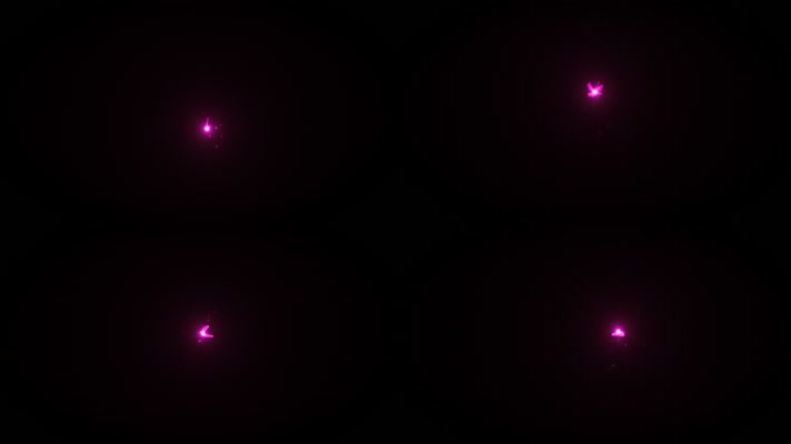 紫色发光的蝴蝶-4