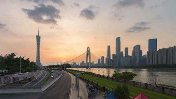 GZ_GZT_ZJXC_LDDQ_ZJP广州塔与珠江新城延时夜景广州塔与珠江新城延时夜景