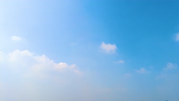 蓝天白云云朵飘飘延时风景视频素材44