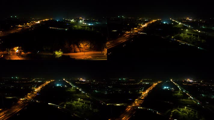 杭州下沙立交桥绕城高速夜景4