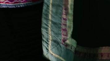 民族服饰布料展示