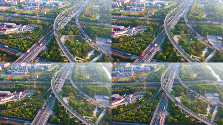 杭州钱塘新区下沙立交桥延时风景44