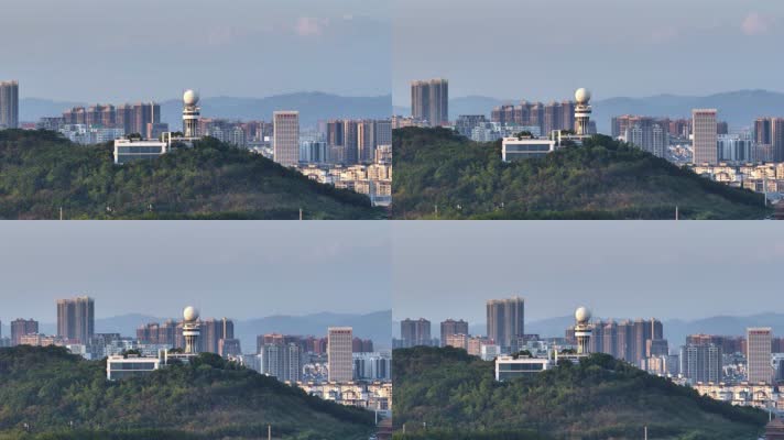 4K环绕航拍南宁气象雷达一镜到底