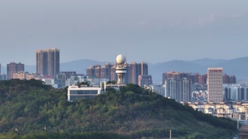 4K环绕航拍南宁气象雷达一镜到底