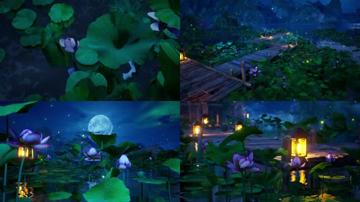 唯美荷塘月色