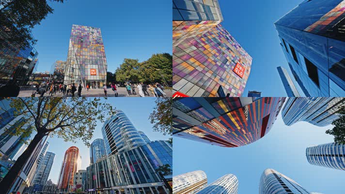 北京三里屯太古里延时人流