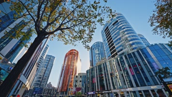 北京三里屯太古里延时人流