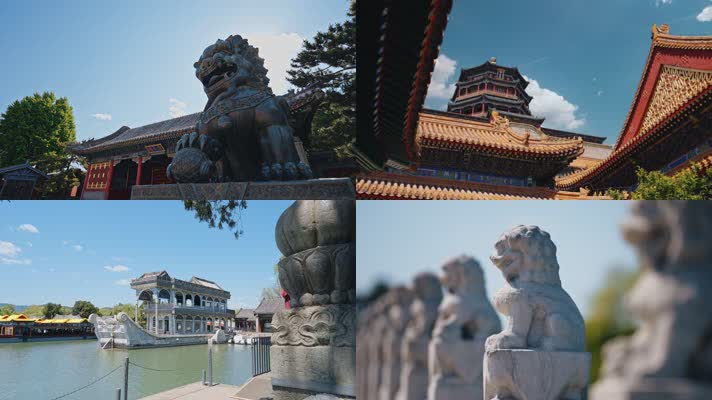 4K高清颐和园皇家园林佛香阁延时