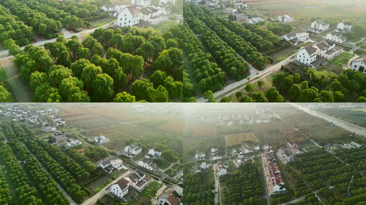 美丽新农村航拍4K