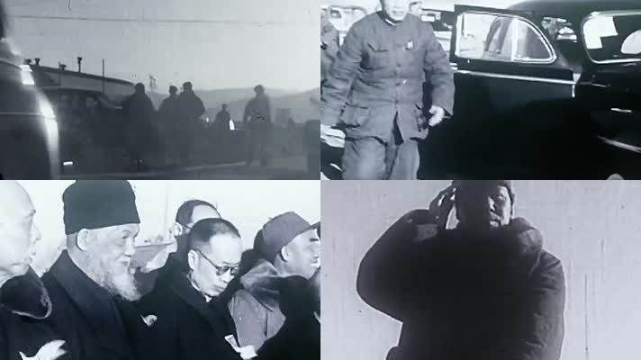 40年代北平解放检阅部队