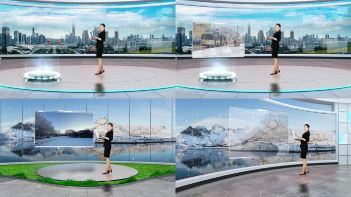 电视栏目演播室扣像背景