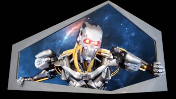 原创机器人裸眼3D-L大屏视频效果（可定制修