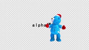 卡通圣诞冰熊带通道