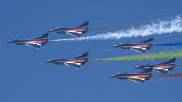 超稳定：2022中国航展 歼10战斗机飞行表演