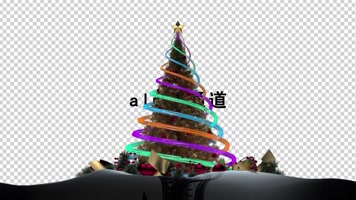 4款圣诞节元素动画带通道