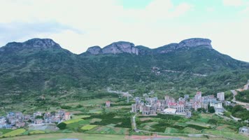 航拍福州五虎山森林公园