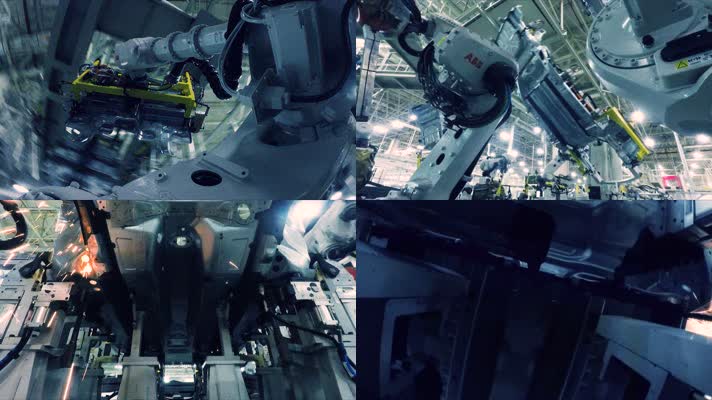 智能工业制造 自动化生产线 机械臂合集