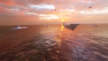 4K高仿真航母战斗机火星车