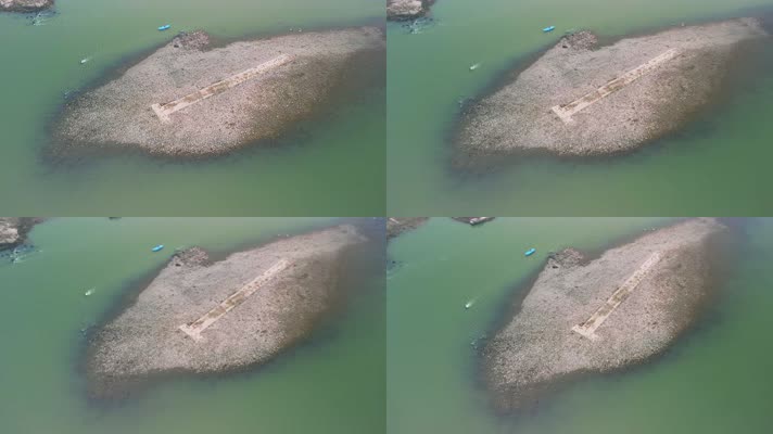 4K航拍重庆北碚嘉陵江风景