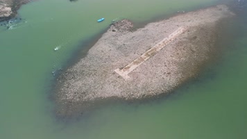 4K航拍重庆北碚嘉陵江风景