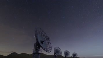 科技发展 天眼星空雷达卫星 3D火箭升空