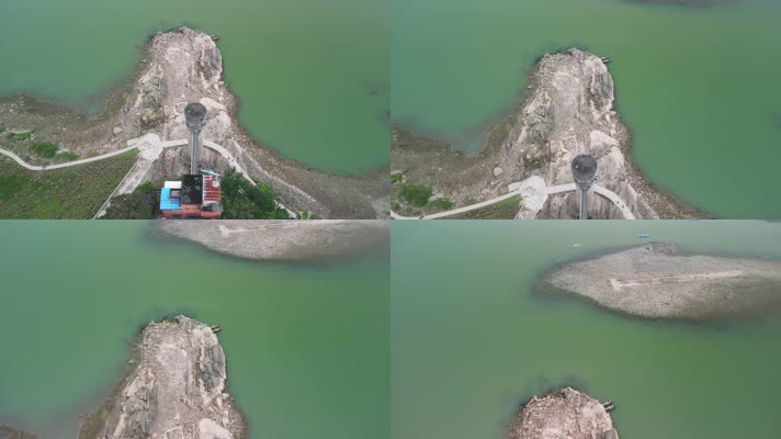 4K航拍重庆北碚嘉陵江风景