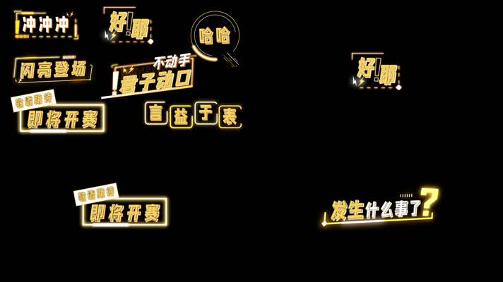 原创栏目真人秀娱乐综艺抖音花字