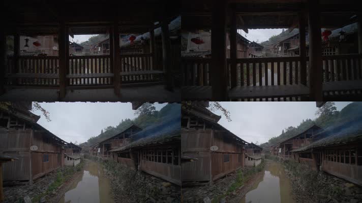 大利侗寨_V1-0036贵州少数民族村寨的木桥