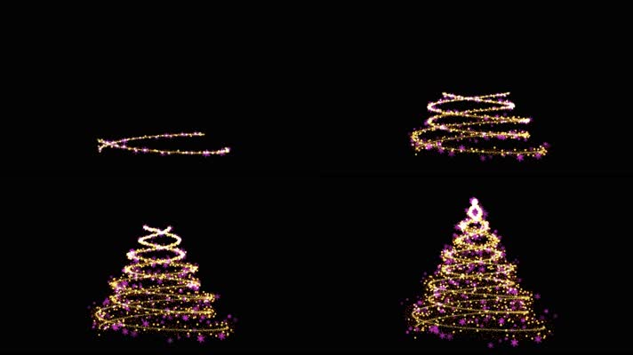 【原创带通道】粒子圣诞树