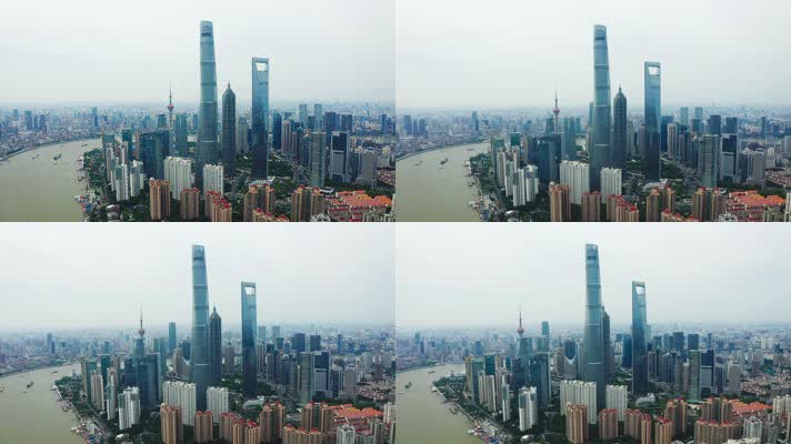 黄浦江_V1-0011航拍魔都建筑和黄浦江