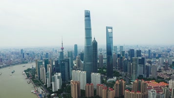 黄浦江_V1-0011航拍魔都建筑和黄浦江