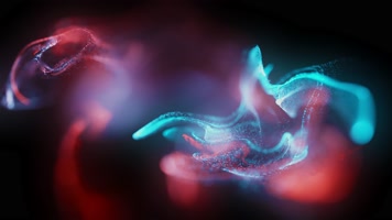 彩色霓虹粒子背景