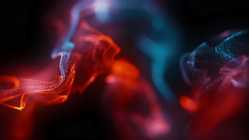 彩色霓虹粒子背景