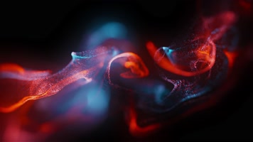 彩色霓虹粒子背景