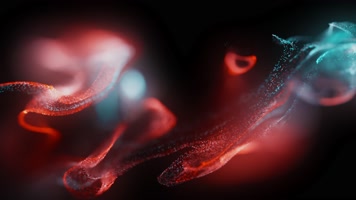 彩色霓虹粒子背景