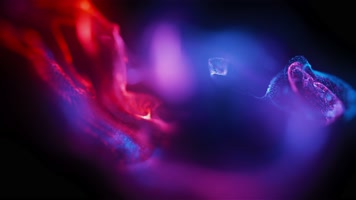 彩色霓虹粒子背景