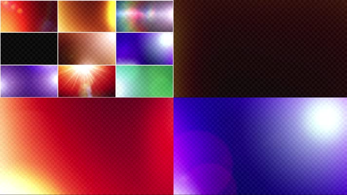 32款漏光耀斑滤镜转场