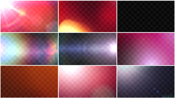 32款漏光耀斑滤镜转场