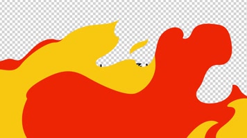 7款卡通火焰过渡带通道